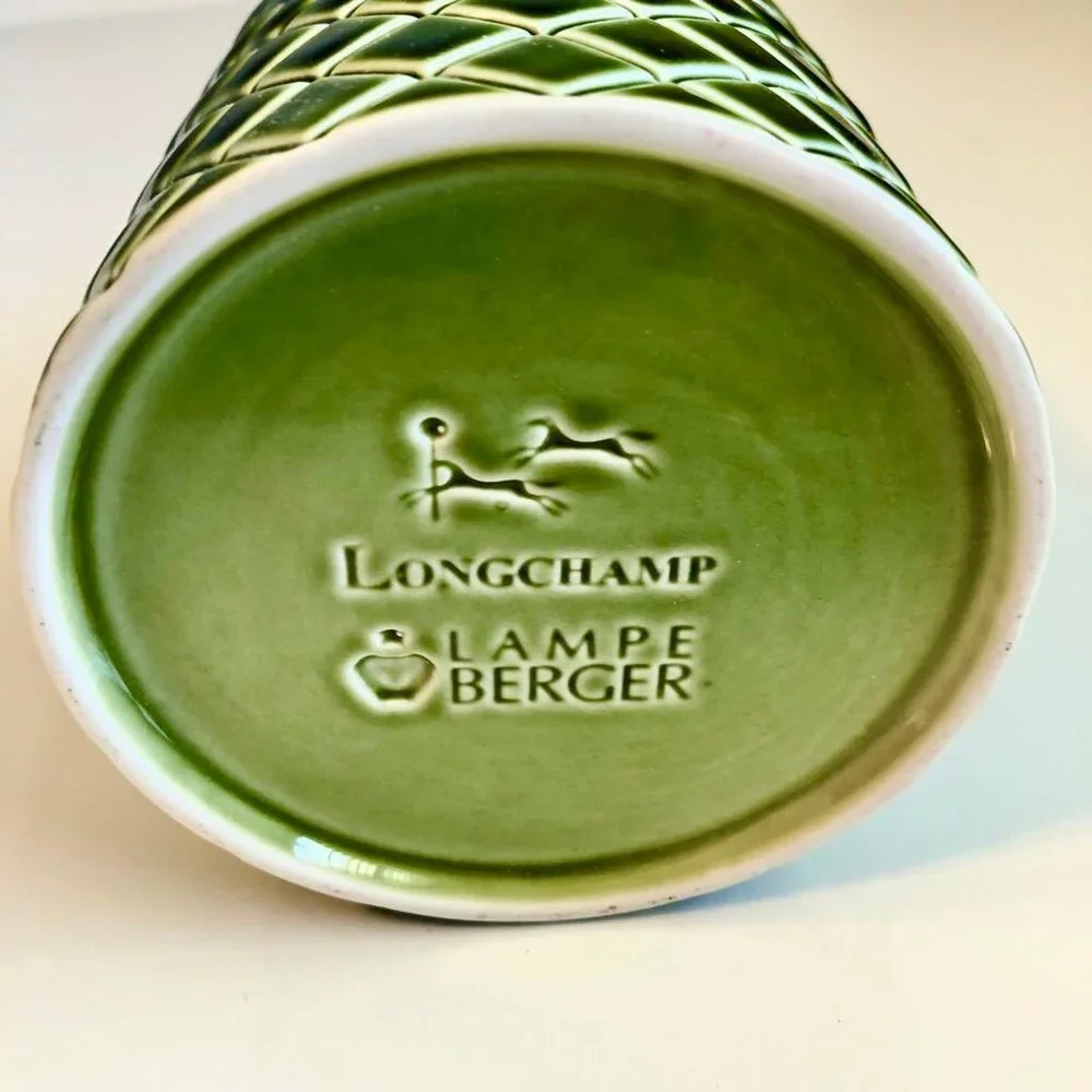NWT LAMPE BERGER Fragrance Diffuser Ltd Ed LONGCHAMP Le Pliage Green